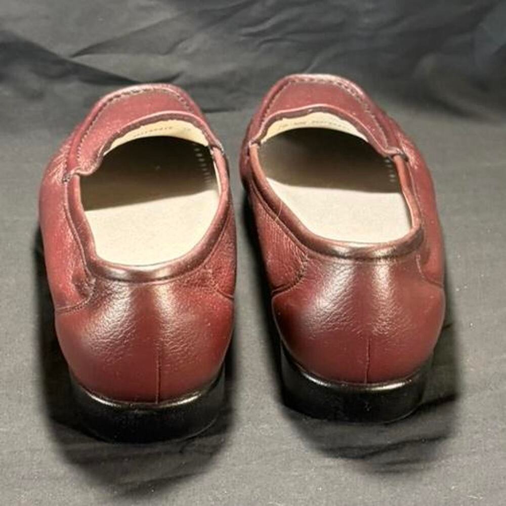 🚨 Like New SAS Women’s Leather Burgundy Moccasin Loafers Shoes Size: 10 W. 👞 - Picture 4 of 8